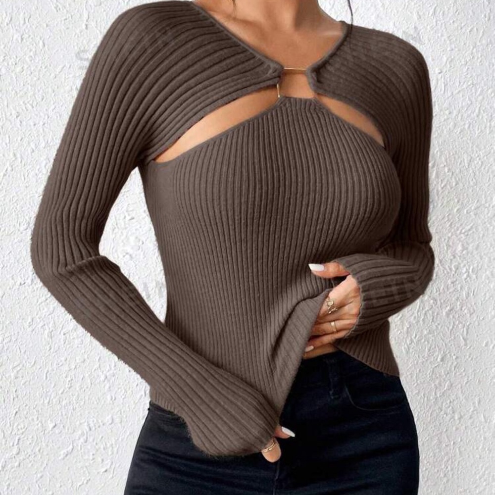 Brand, new, sexy, long sleeve blouse - Picture 4 of 4